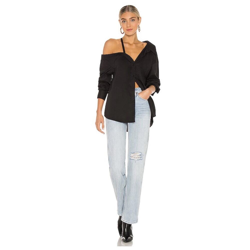 Off Shoulder Blouse in Black L'Academie - XS